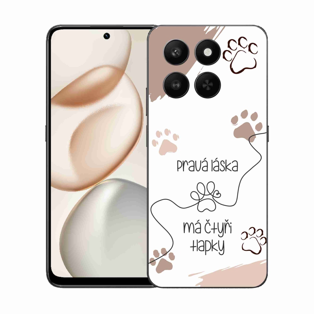 Zselés borító mmCase a Honor 400 Smart 5G/4G/Honor X7d készülékhez - kutyamotívum 1 fehér háttér