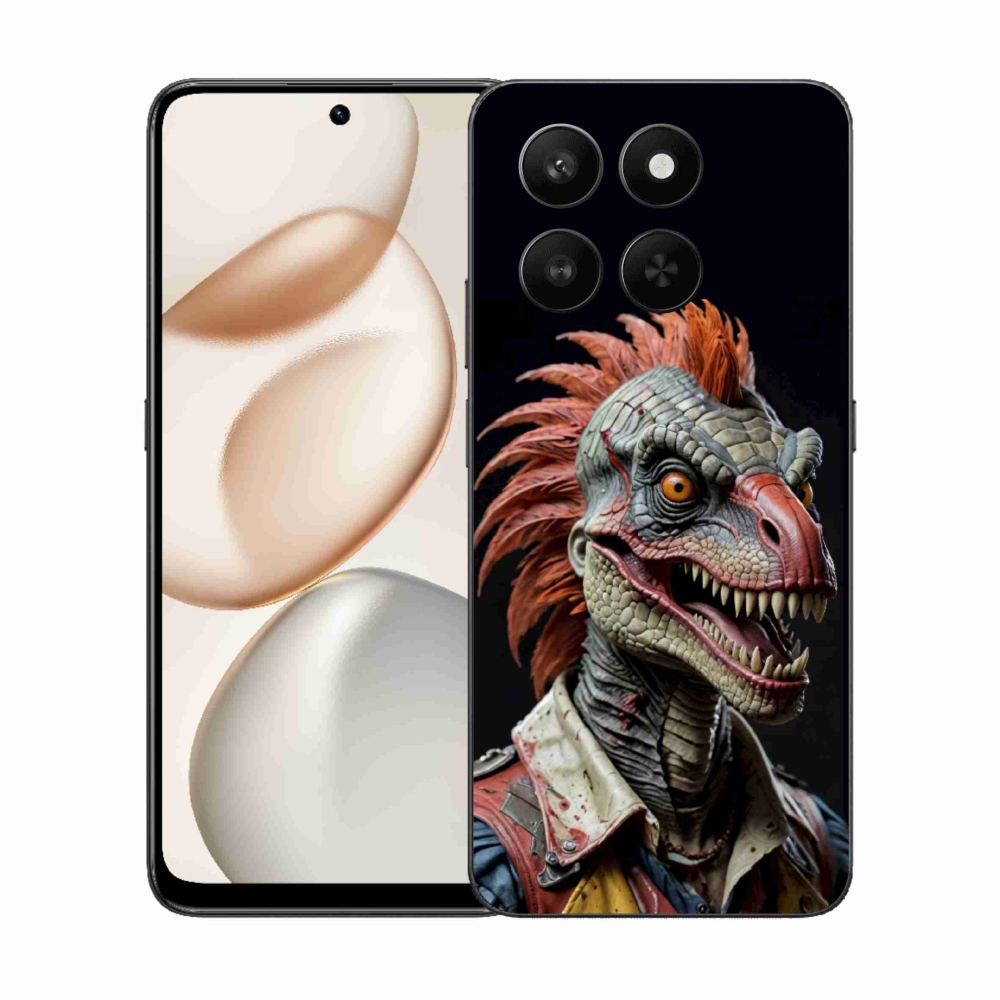 mmCase géltok az Honor 400 Smart 5G/4G/Honor X7d készülékhez – punk dinoszaurusz