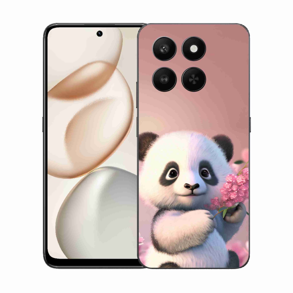 Zselés borítás mmCase a Honor 400 Smart 5G/4G/Honor X7d számára - aranyos panda