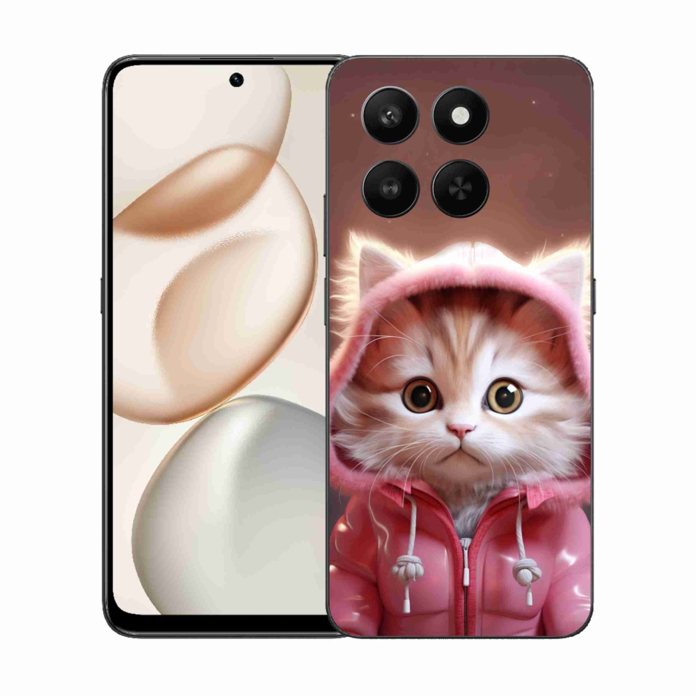 Gél borító mmCase a Honor 400 Smart 5G/4G/Honor X7d számára - aranyos cica 3