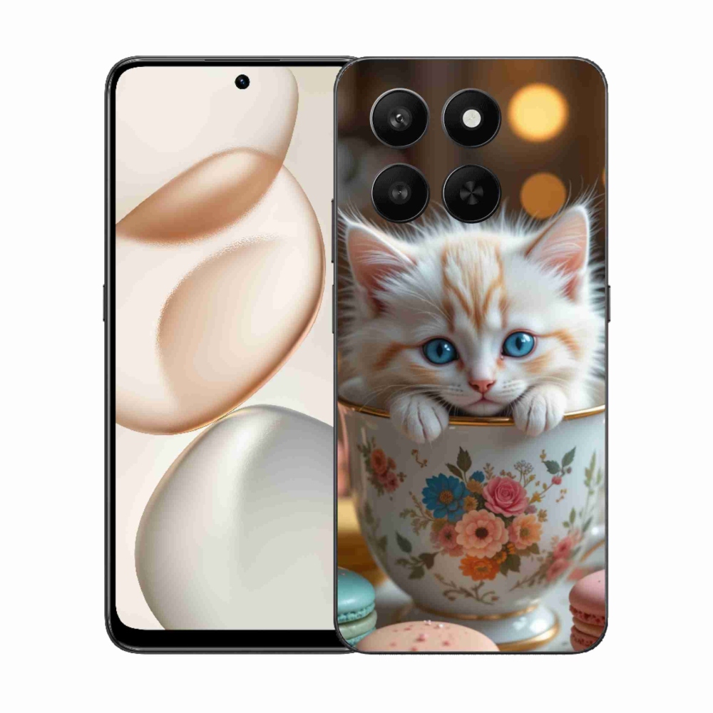 Gél borító mmCase a Honor 400 Smart 5G/4G/Honor X7d számára - aranyos cica 6