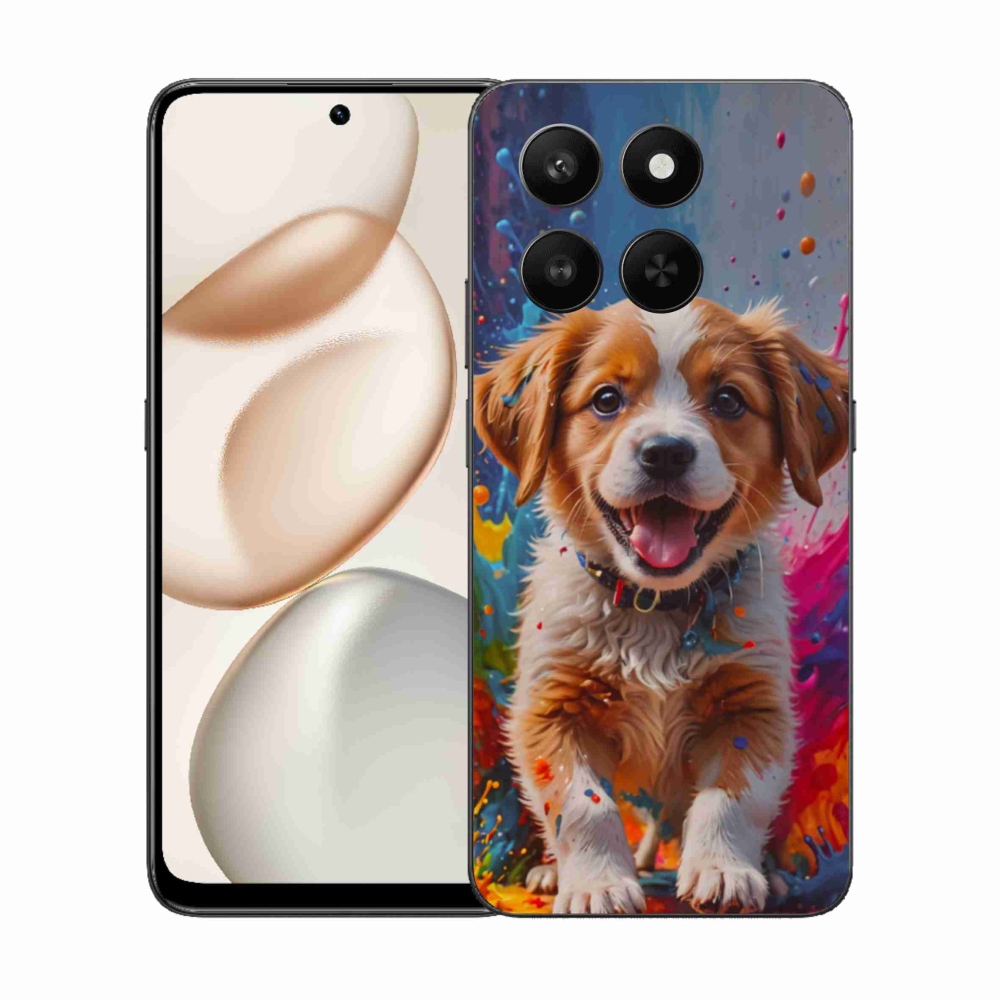 Gél borítás mmCase a Honor 400 Smart 5G/4G/Honor X7d számára - aranyos kiskutya 3