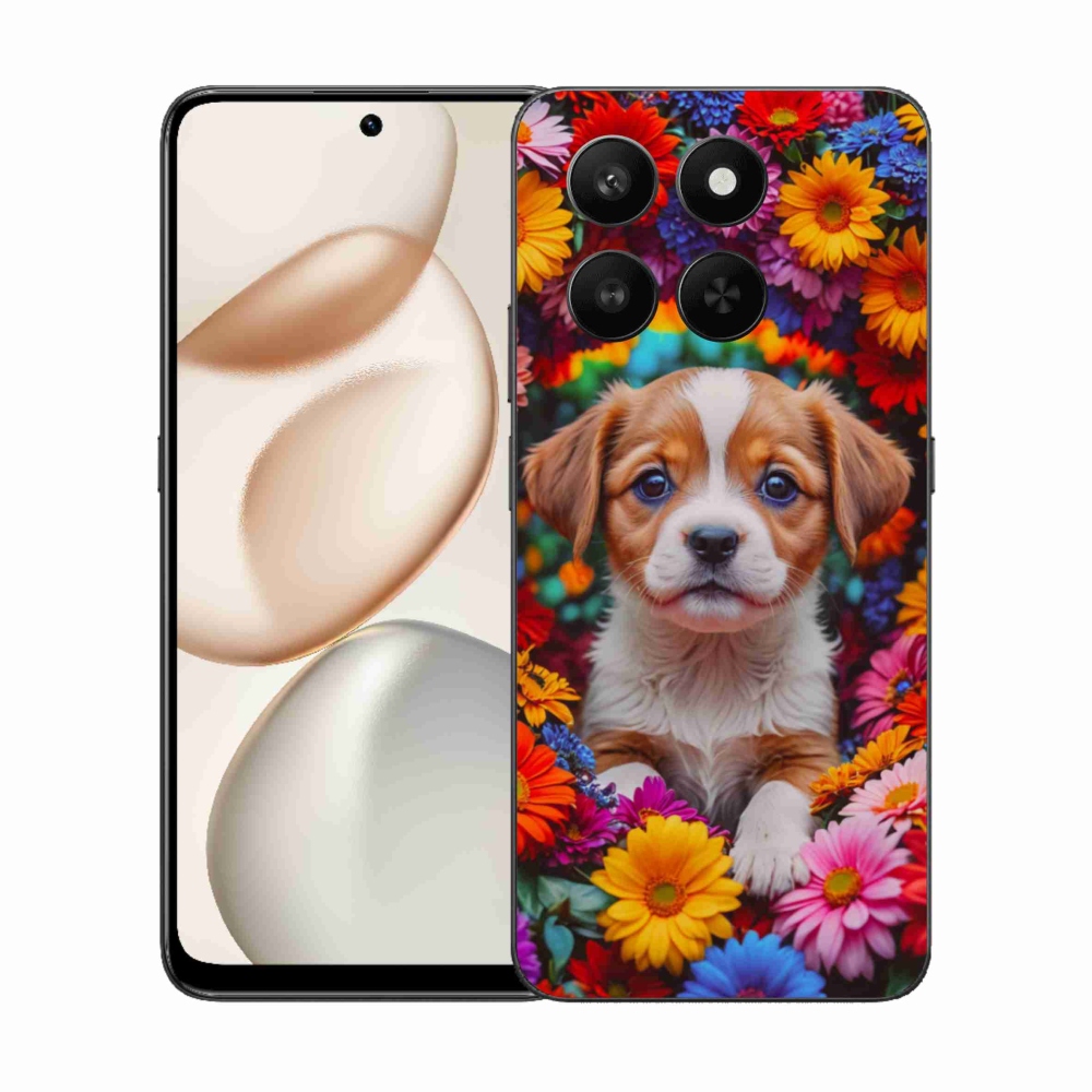 Gél borítás mmCase a Honor 400 Smart 5G/4G/Honor X7d számára - aranyos kiskutya