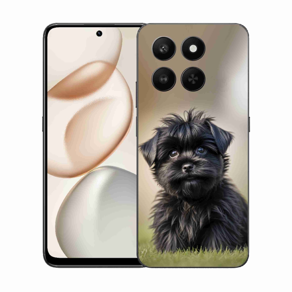 mmCase gél tok az Honor 400 Smart 5G/4G/Honor X7d készülékhez – aranyos fekete kutyus