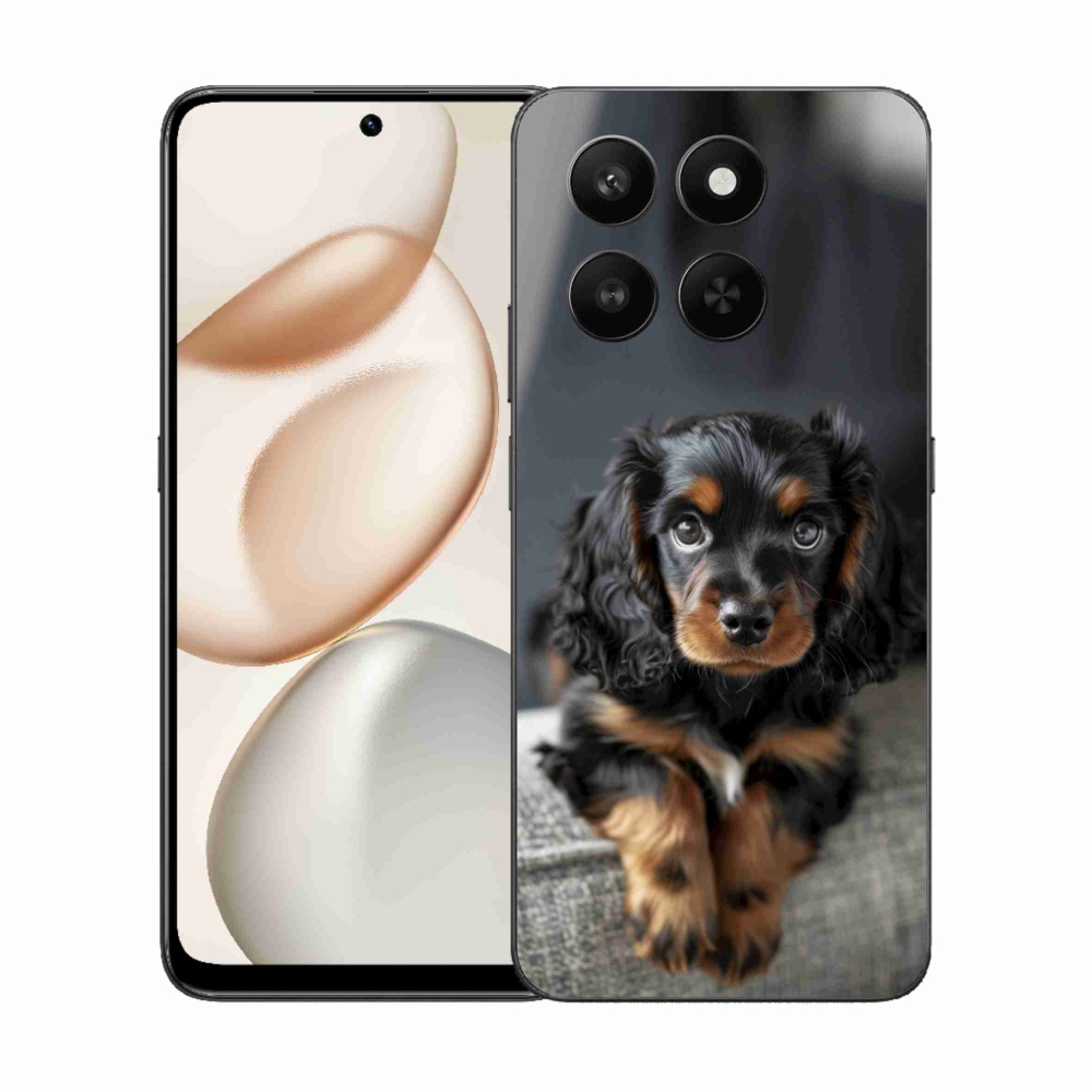 mmCase gél tok az Honor 400 Smart 5G/4G/Honor X7d készülékhez – aranyos, hosszúszőrű tacskó
