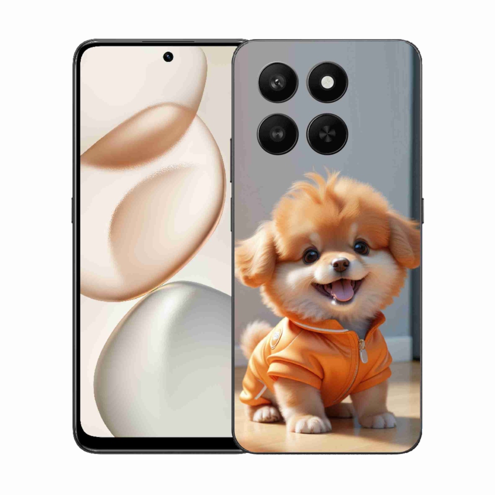 mmCase gél tok az Honor 400 Smart 5G/4G/Honor X7d készülékhez – aranyos pomerániai pulóverben