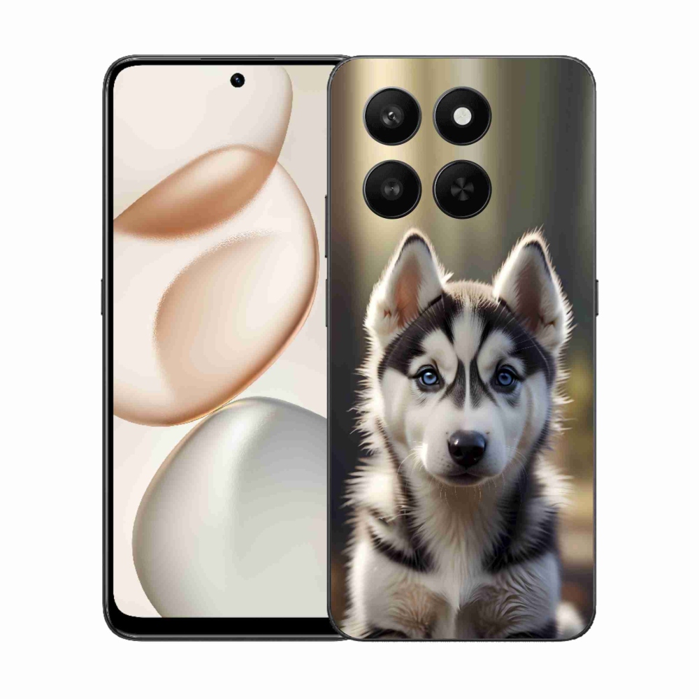 mmCase gél tok az Honor 400 Smart 5G/4G/Honor X7d készülékhez – aranyos szibériai husky