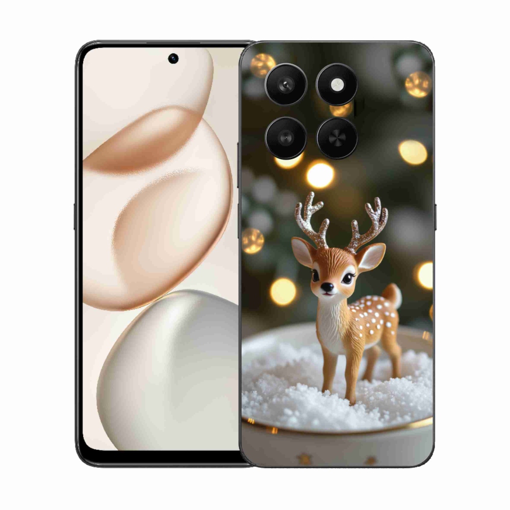 mmCase gél tok az Honor 400 Smart 5G/4G/Honor X7d készülékhez – aranyos karácsonyi szarvas