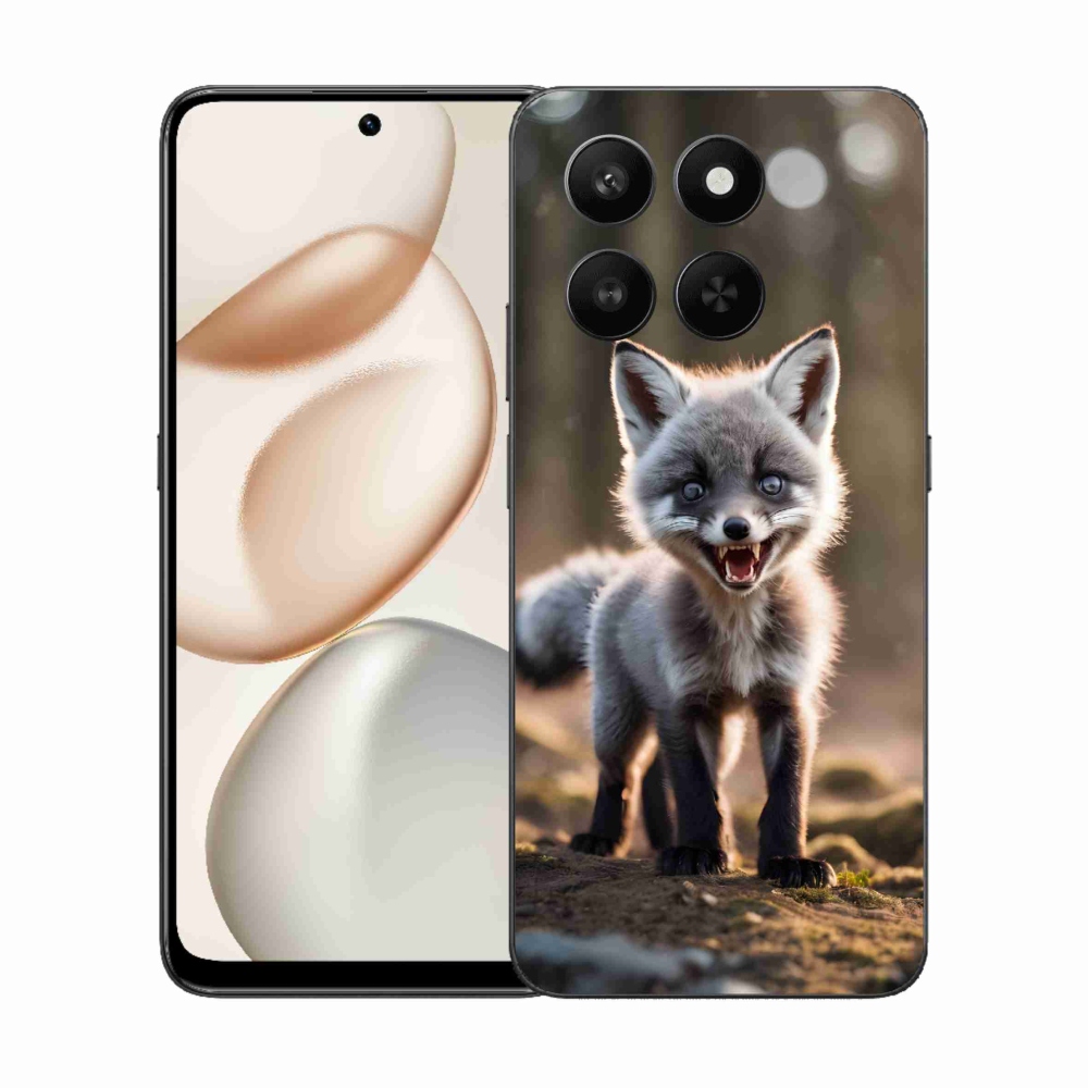 Zselés borítás mmCase a Honor 400 Smart 5G/4G/Honor X7d számára - angry fox