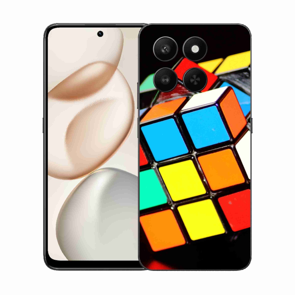 Zselés borítás mmCase a Honor 400 Smart 5G/4G/Honor X7d számára - Rubik-kocka
