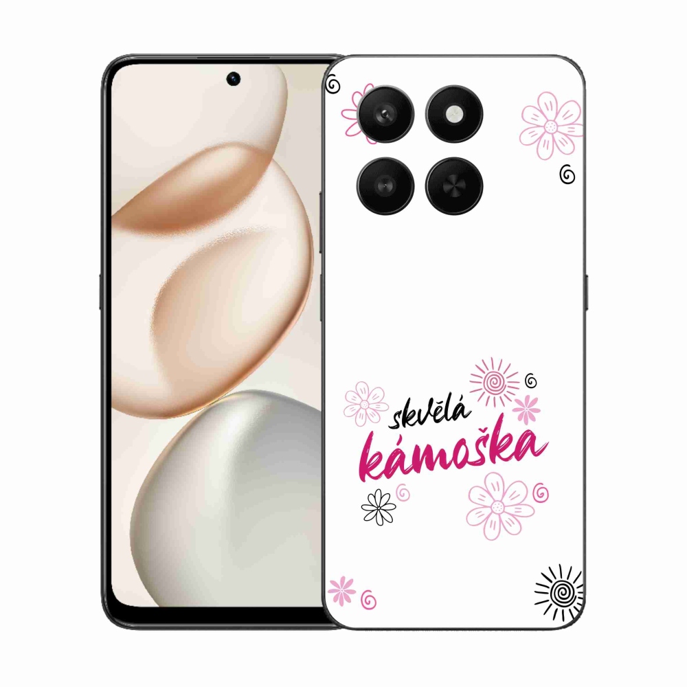 Gél borító mmCase a Honor 400 Smart 5G/4G/Honor X7d - nagyszerű barát fehér háttérrel