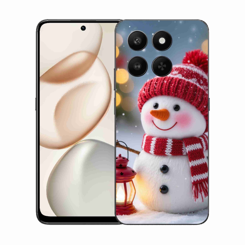 Zselés borítás mmCase a Honor 400 Smart 5G/4G/Honor X7d készülékhez - hóember 2