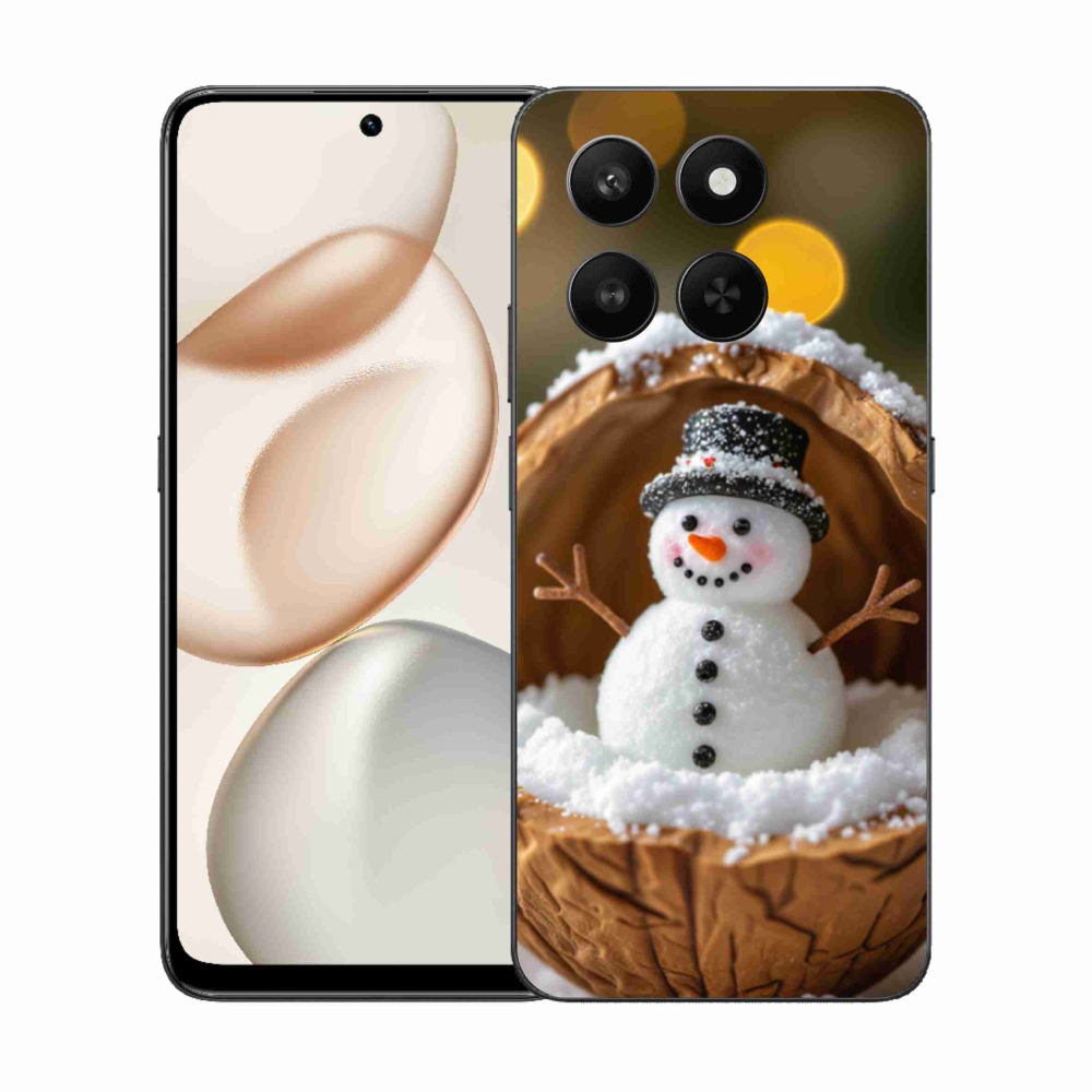 Zselés borítás mmCase a Honor 400 Smart 5G/4G/Honor X7d számára - hóember 4