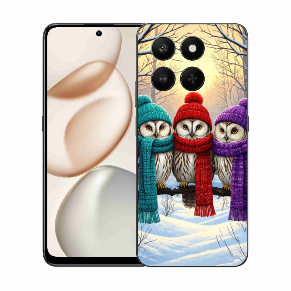 Zselés borítás mmCase a Honor 400 Smart 5G/4G/Honor X7d számára - bagolybarátok