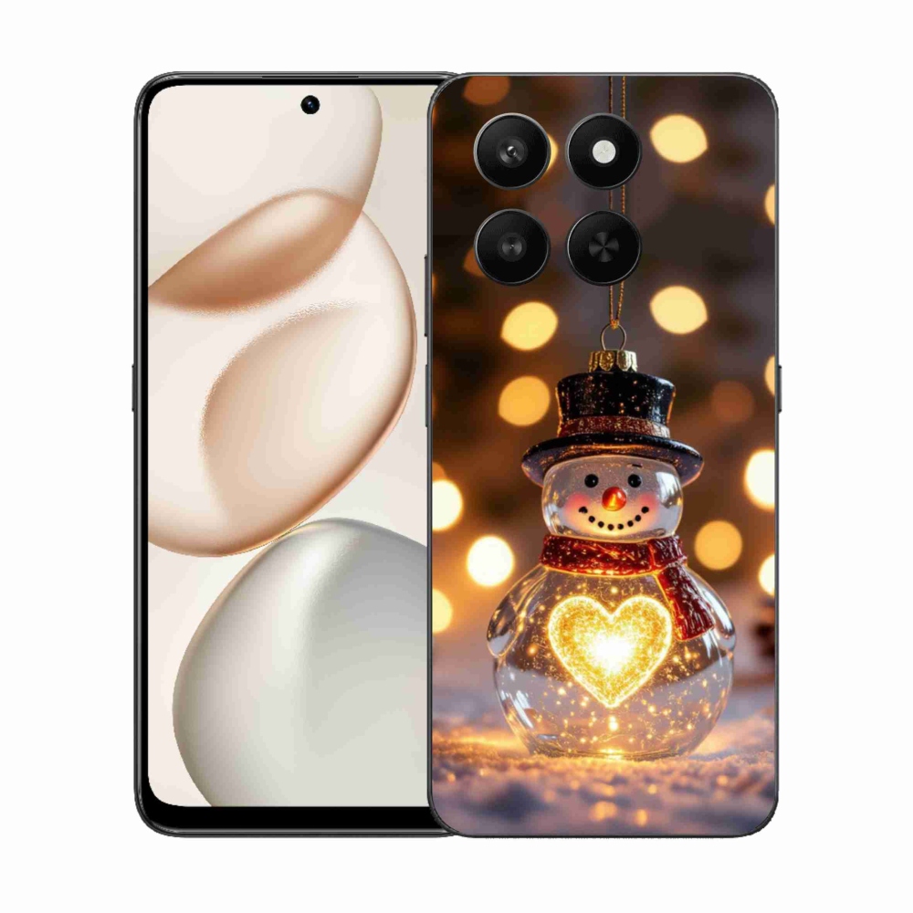 mmCase gél tok az Honor 400 Smart 5G/4G/Honor X7d készülékhez – világító karácsonyi hóember