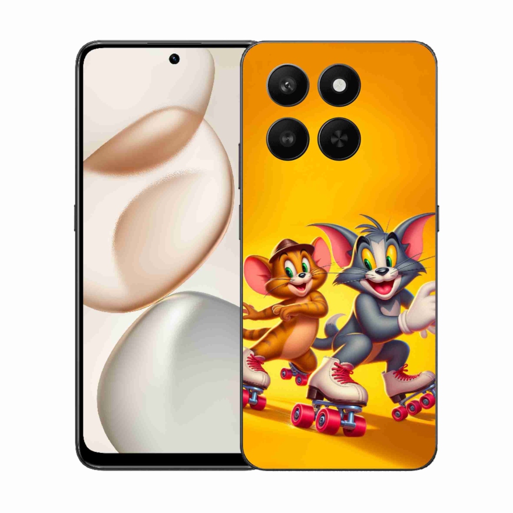 Zselés borítás mmCase a Honor 400 Smart 5G/4G/Honor X7d számára - tom a jerry