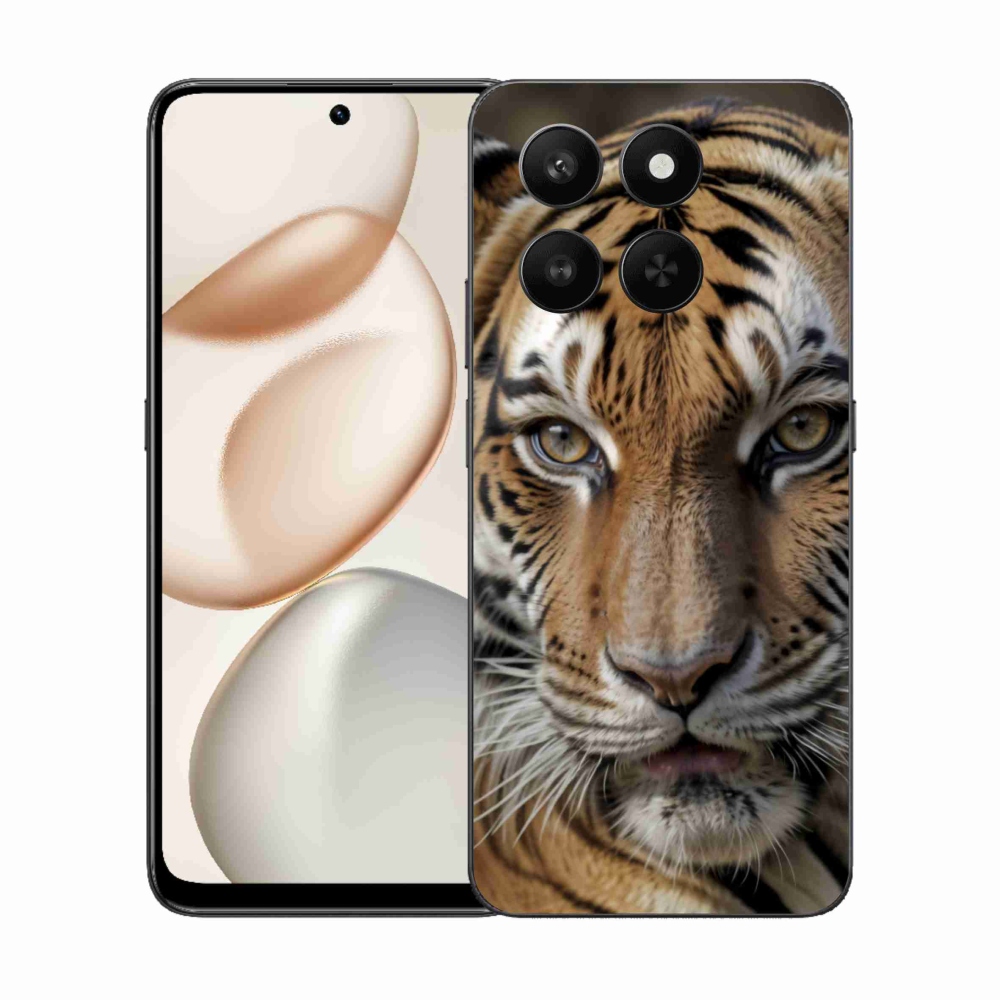 Gél borítás mmCase a Honor 400 Smart 5G/4G/Honor X7d számára - Tigris nézet