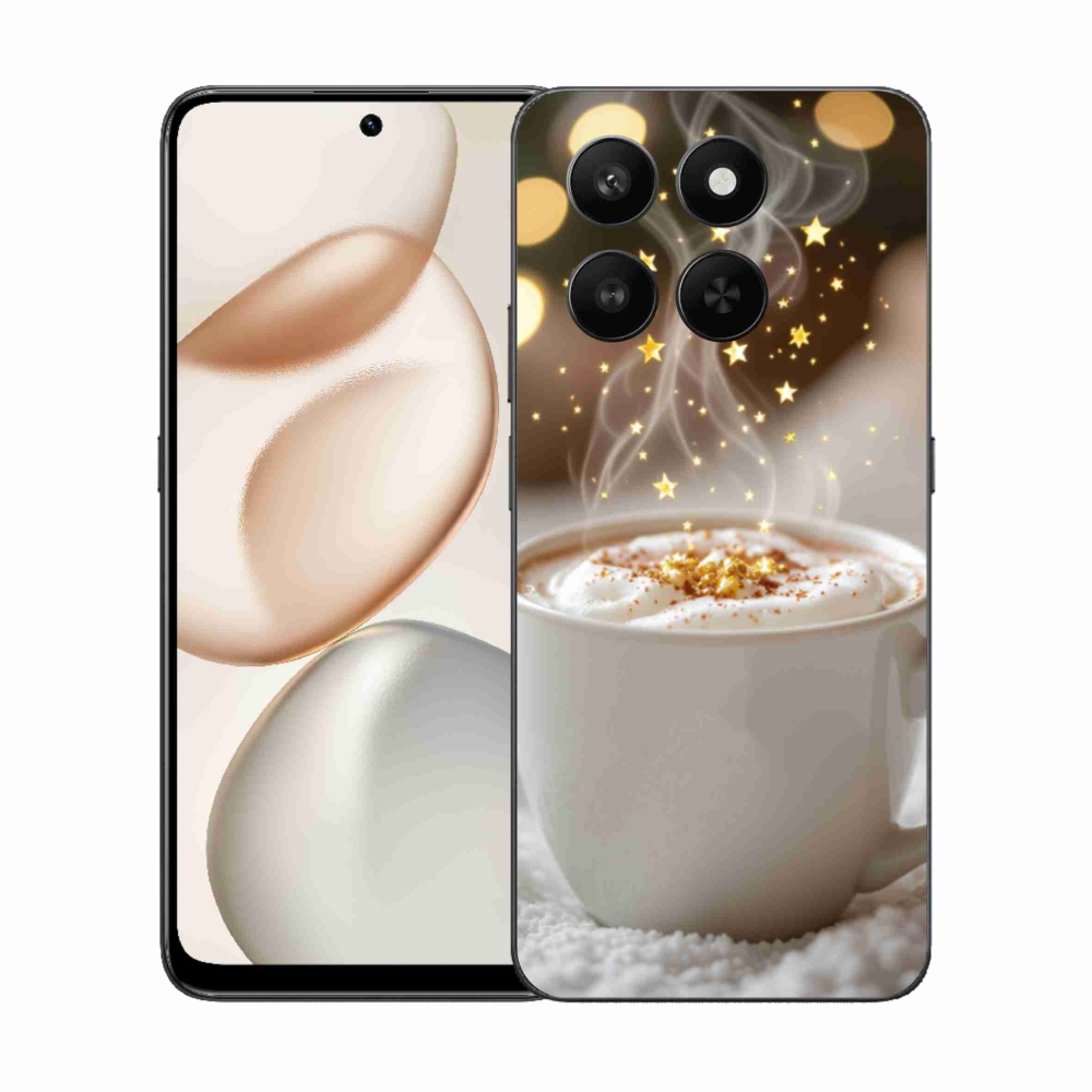 Zselés borítás mmCase a Honor 400 Smart 5G/4G/Honor X7d számára - Karácsonyi forró ital