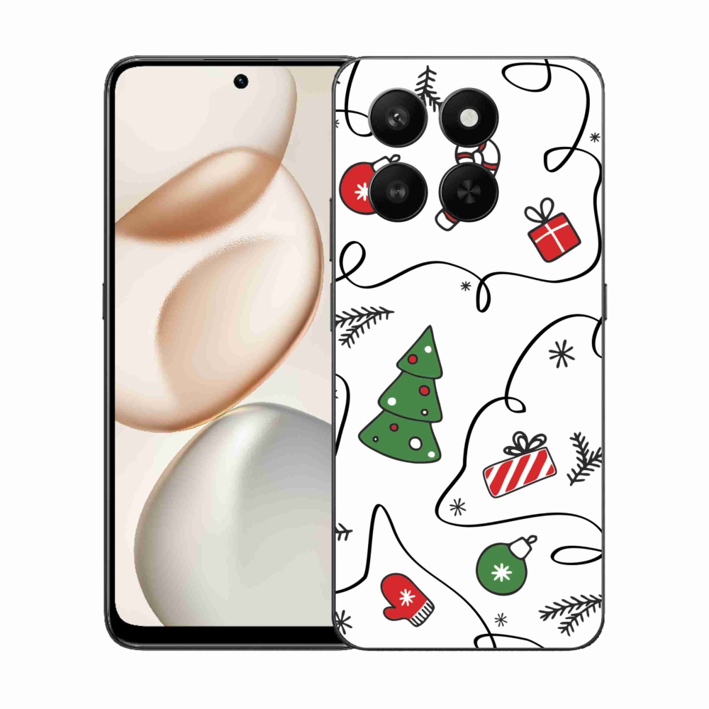 Zselés borító mmCase a Honor 400 Smart 5G/4G/Honor X7d készülékhez - karácsonyi motívumokkal