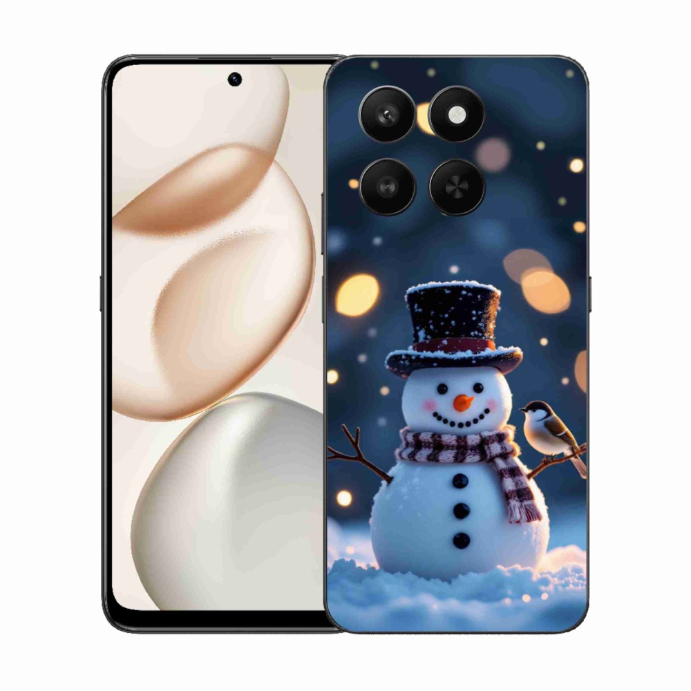 mmCase géltok az Honor 400 Smart 5G/4G/Honor X7d készülékhez – karácsonyi hóember
