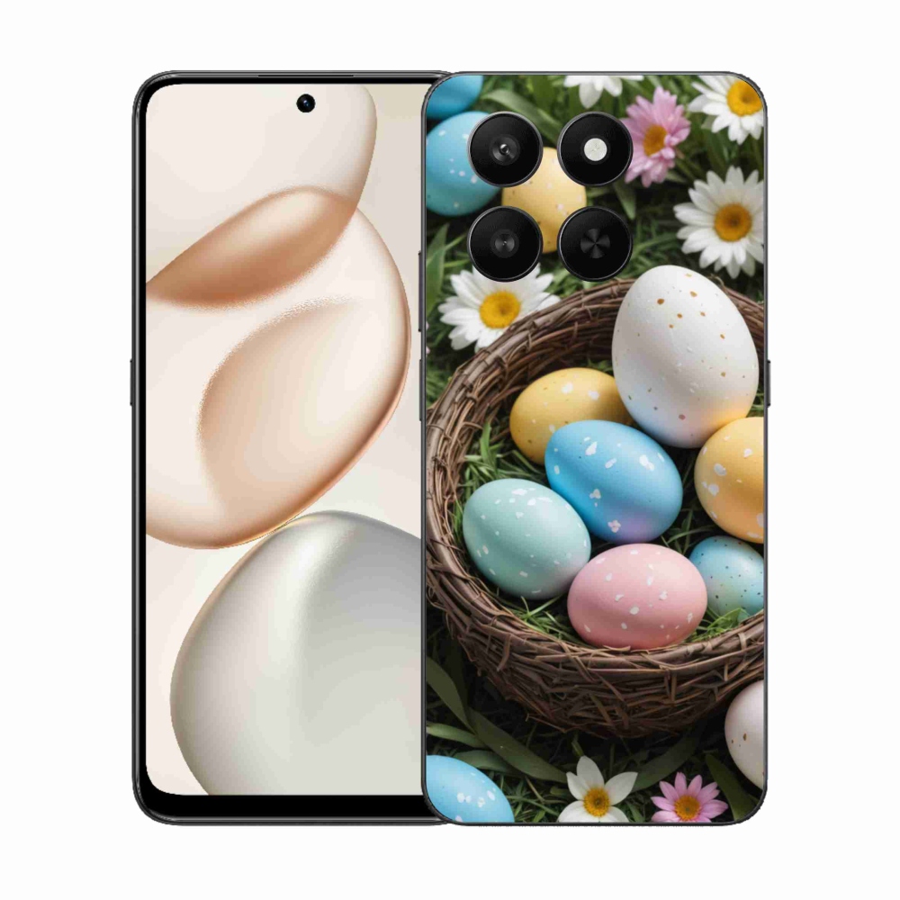 Zselés borítás mmCase a Honor 400 Smart 5G/4G/Honor X7d számára - Húsvéti tojások 2