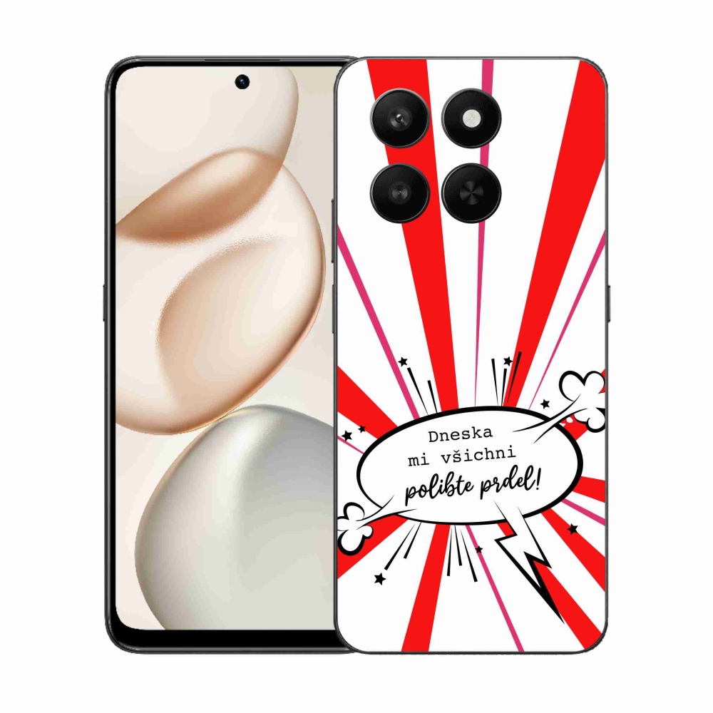 Gél borító mmCase a Honor 400 Smart 5G/4G/Honor X7d készülékhez - vicces szöveg 15 fehér háttérrel