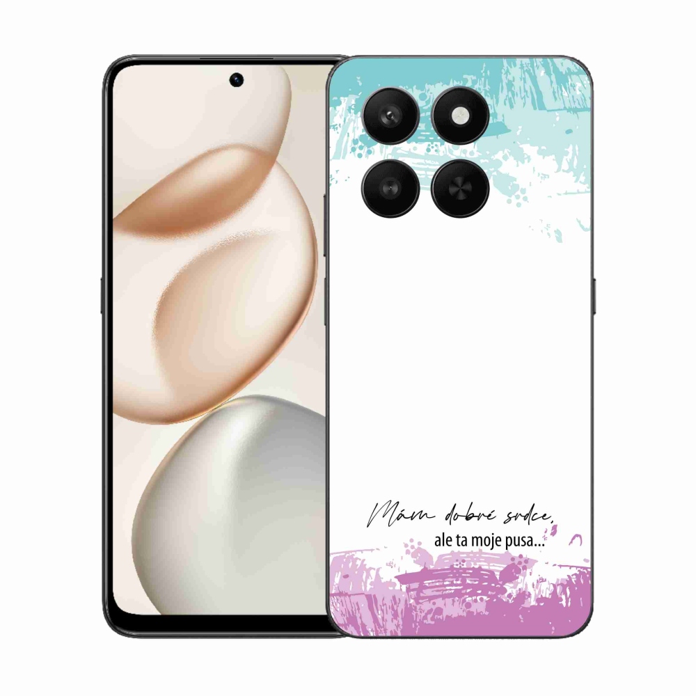 Gél borító mmCase a Honor 400 Smart 5G/4G/Honor X7d készülékhez - vicces szöveg 3 fehér háttérrel