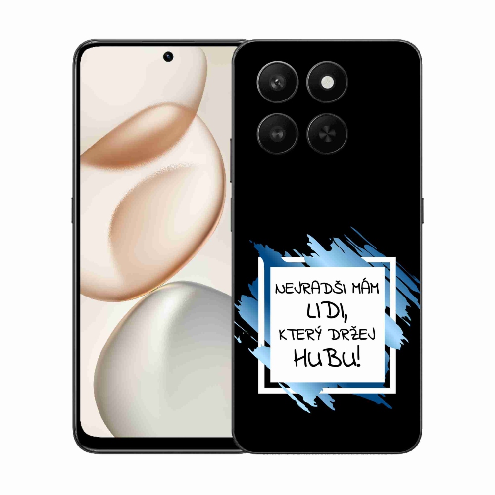 Zselés borító mmCase a Honor 400 Smart 5G/4G/Honor X7d számára - vicces szöveg 7 fehér és fekete háttérrel