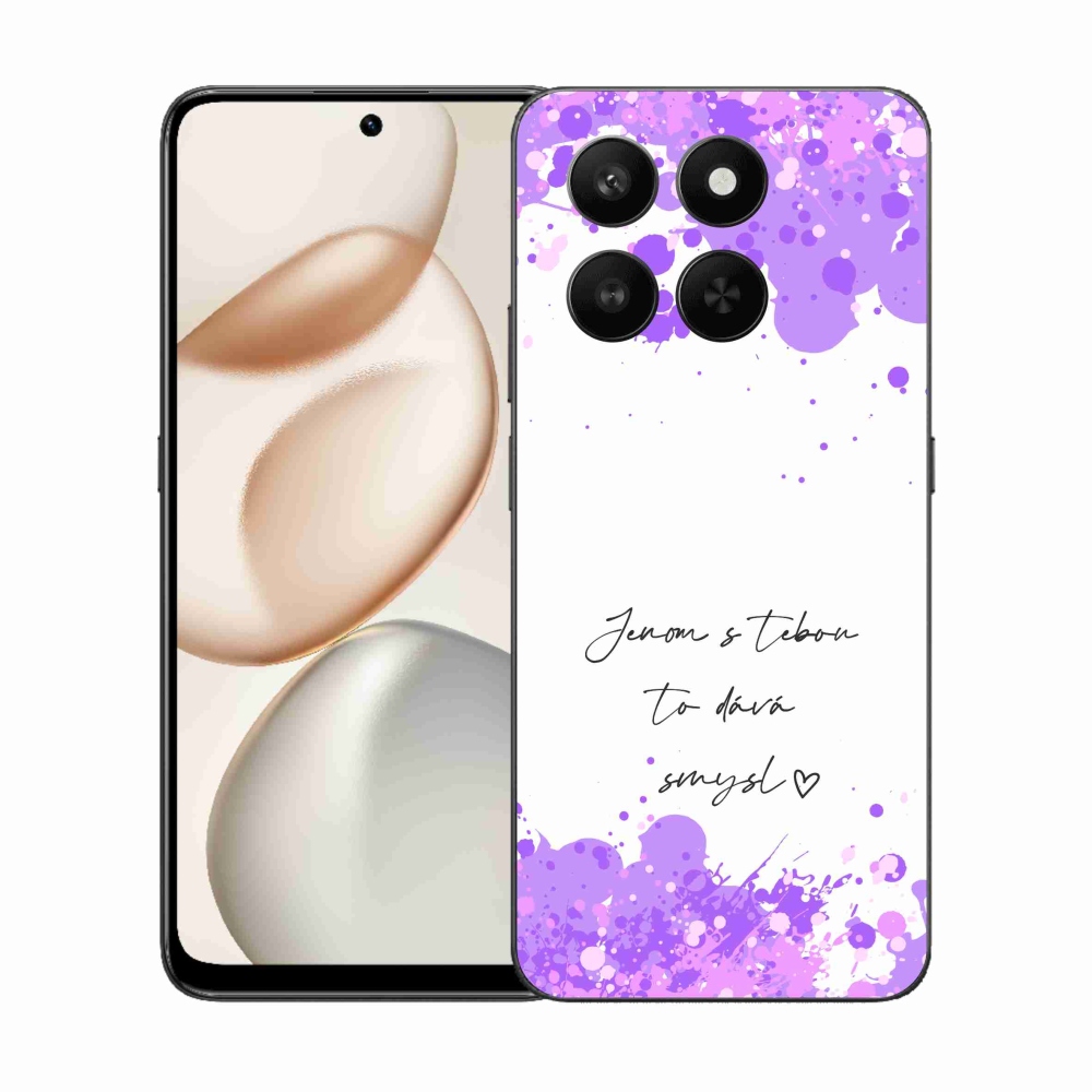 Zselés borító mmCase a Honor 400 Smart 5G/4G/Honor X7d készülékhez - fehér alapon