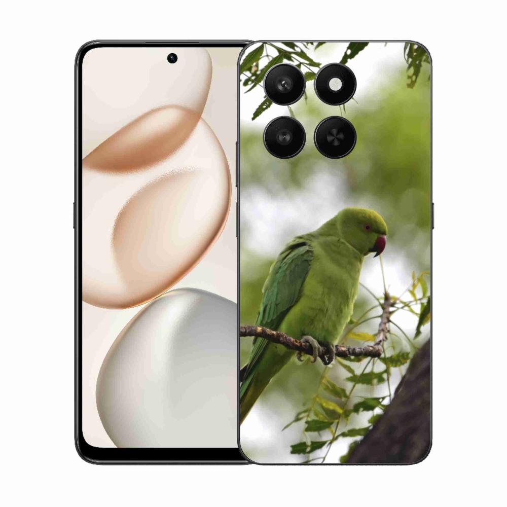 Zselés borítás mmCase a Honor 400 Smart 5G/4G/Honor X7d készülékhez - zöld papagáj