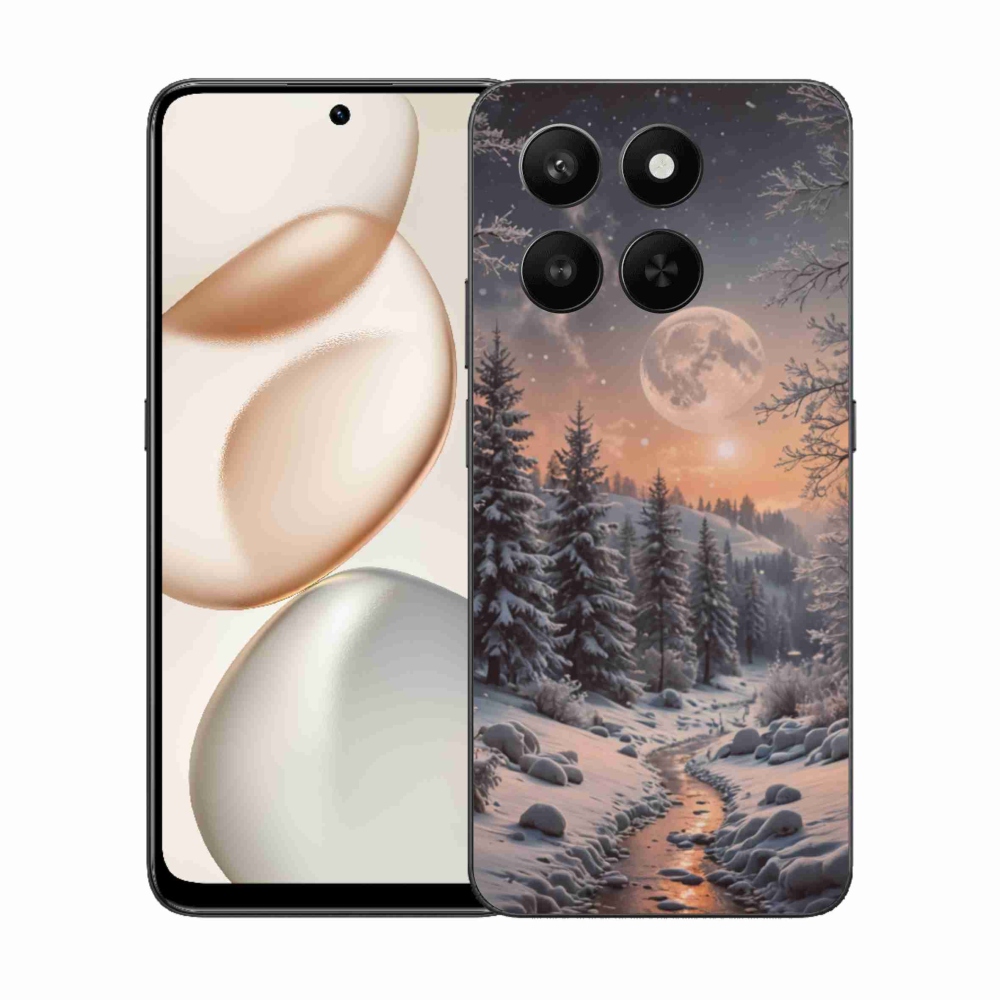 Zselés borítás mmCase a Honor 400 Smart 5G/4G/Honor X7d számára - téli táj 2