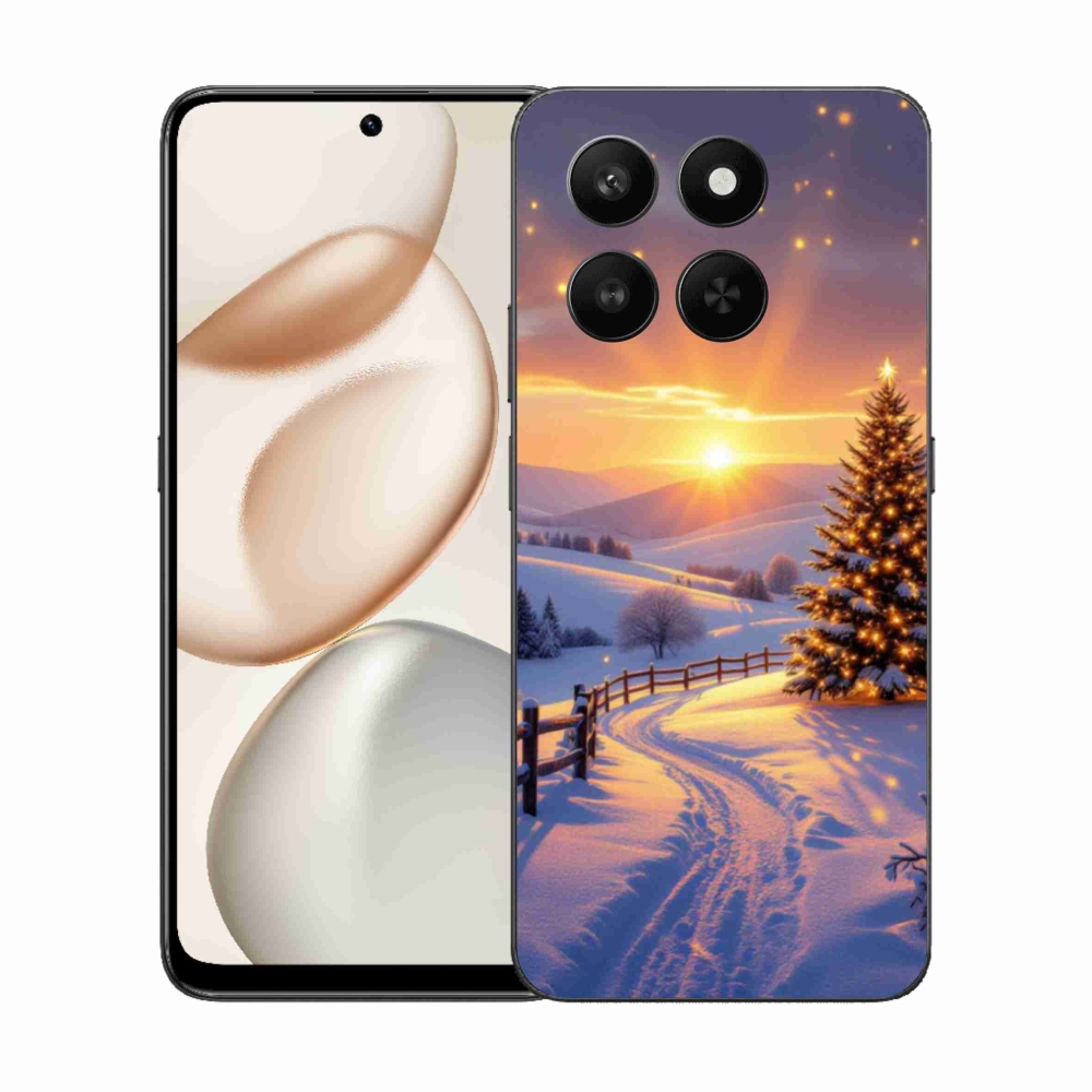 Zselés borítás mmCase a Honor 400 Smart 5G/4G/Honor X7d számára - téli tájkép
