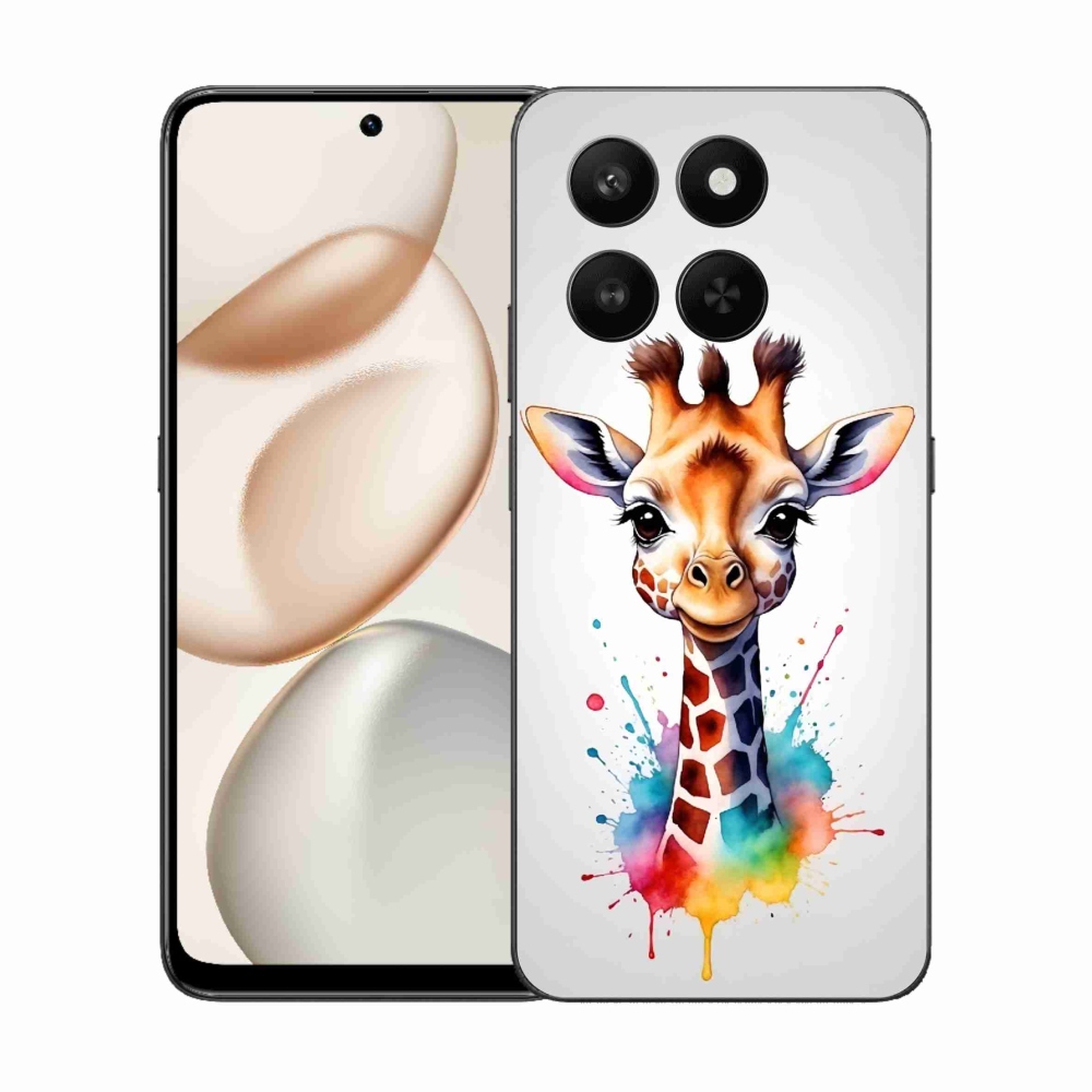 Zselés borító mmCase a Honor 400 Smart 5G/4G/Honor X7d készülékhez - zsiráf 1