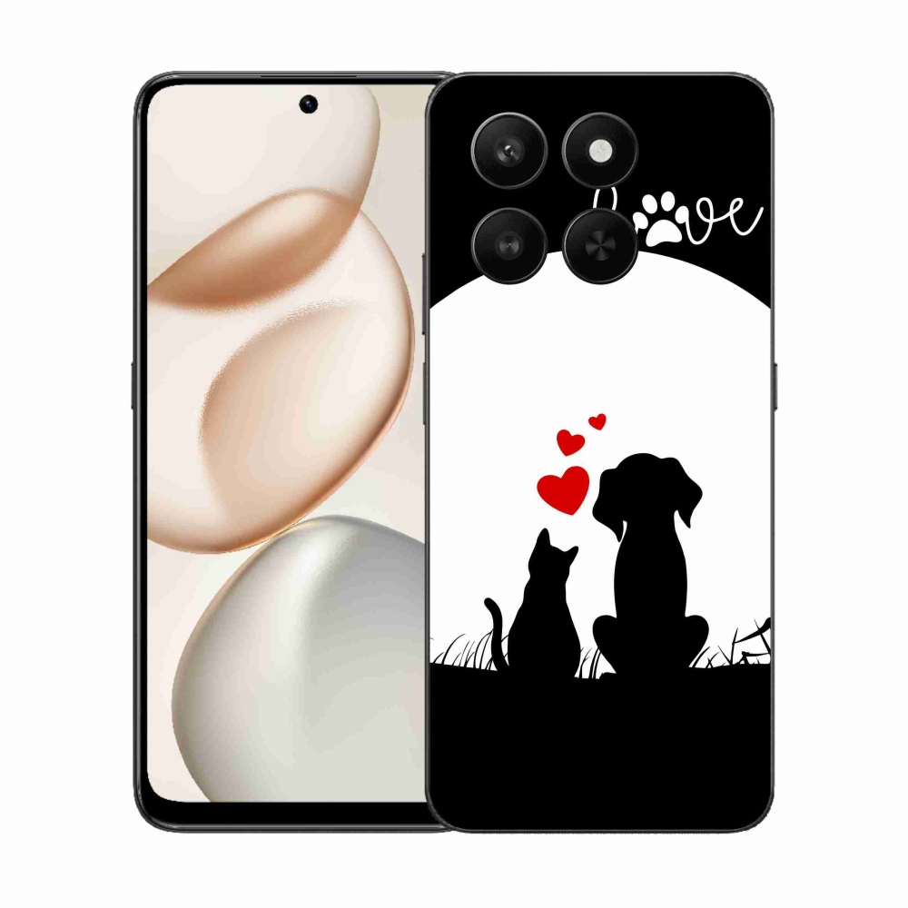 Zselés borítás mmCase a Honor 400 Smart 5G/4G/Honor X7d számára - állati szeretet