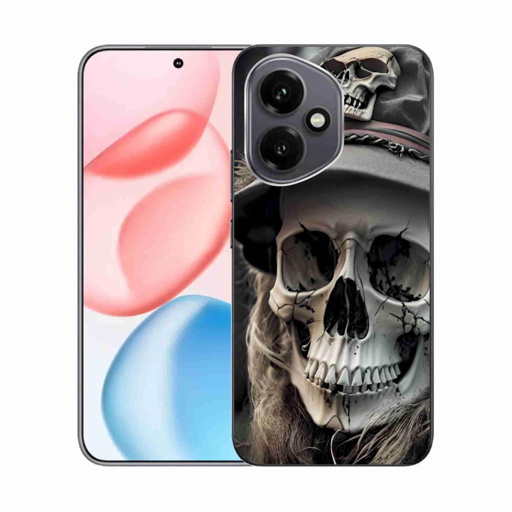 Zselés borítás mmCase a Honor 400-hoz - sötét koponya