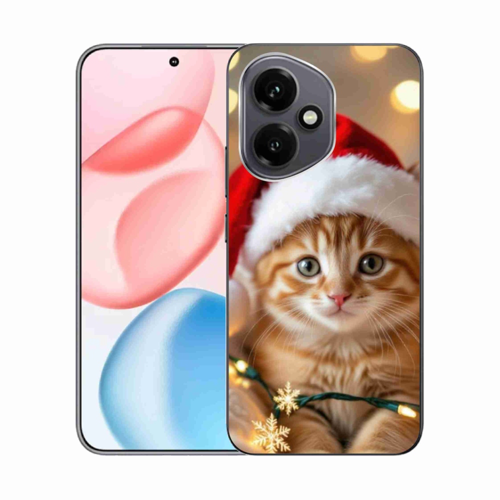 Zselés borító mmCase a Honor 400-hoz - Karácsonyi cica