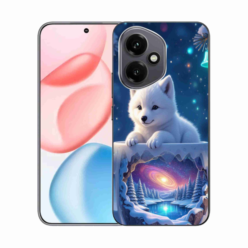 Zselés borítás mmCase a Honor 400-hoz - Karácsonyi kölyökkutya