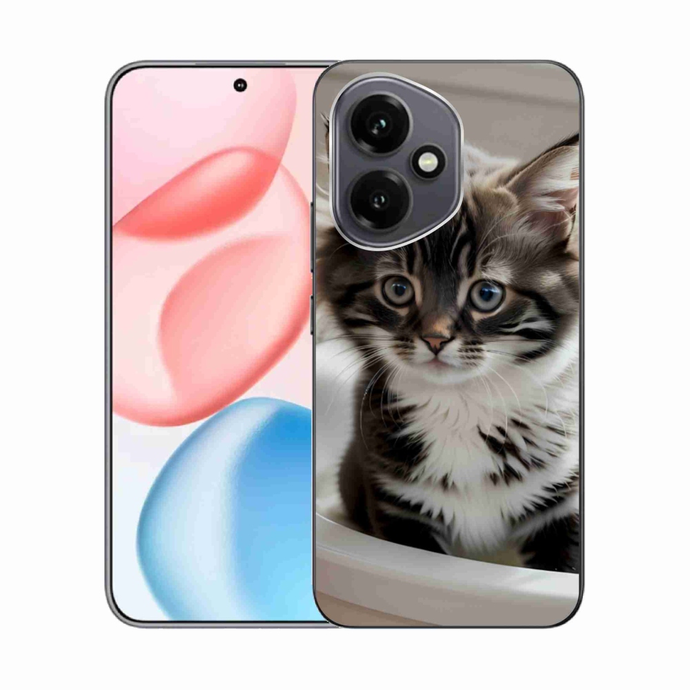 Zselés borító mmCase a Honor 400-hoz - kíváncsi cica