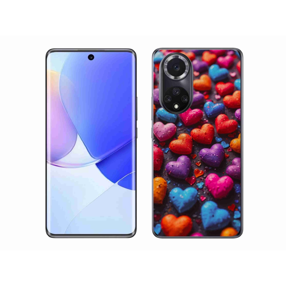 Zselés borítás mmCase a Honor 50-hez - színes szív