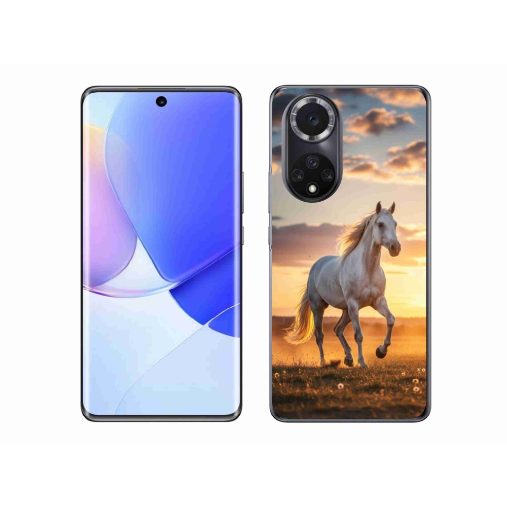 Zselés borítás mmCase a Honor 50 - futó fehér lóhoz 2