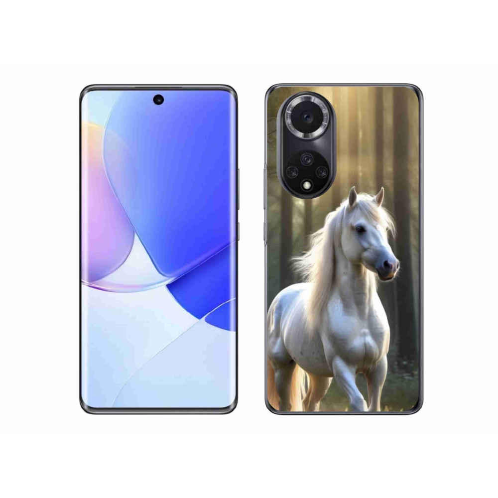 Zselés borító mmCase a Honor 50 - fehér lóhoz 3