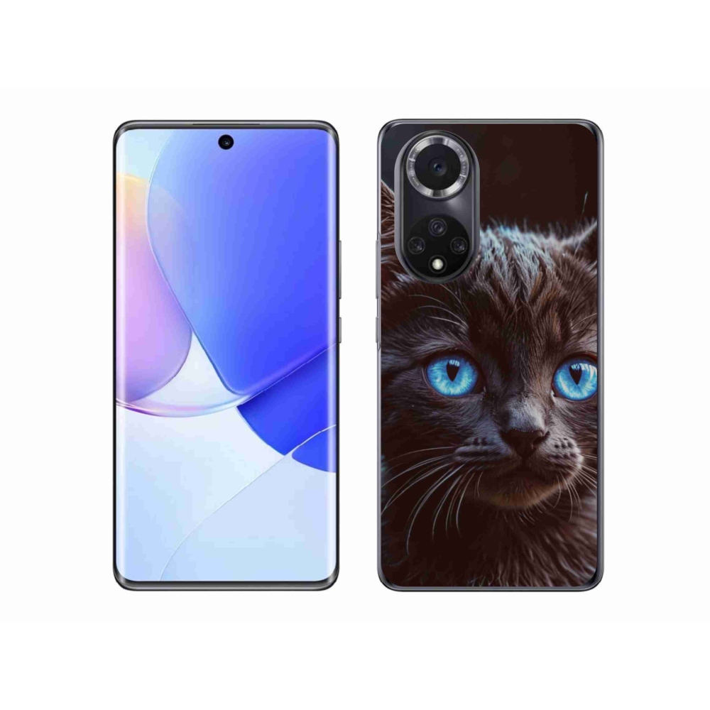 Zselés borítás mmCase a Honor 50 készülékhez - fekete cica 2