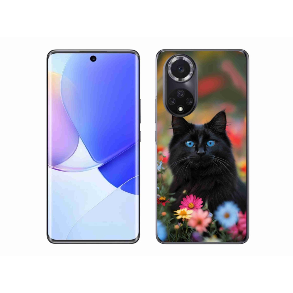 Zselés borítás mmCase a Honor 50-hez - fekete cica 4