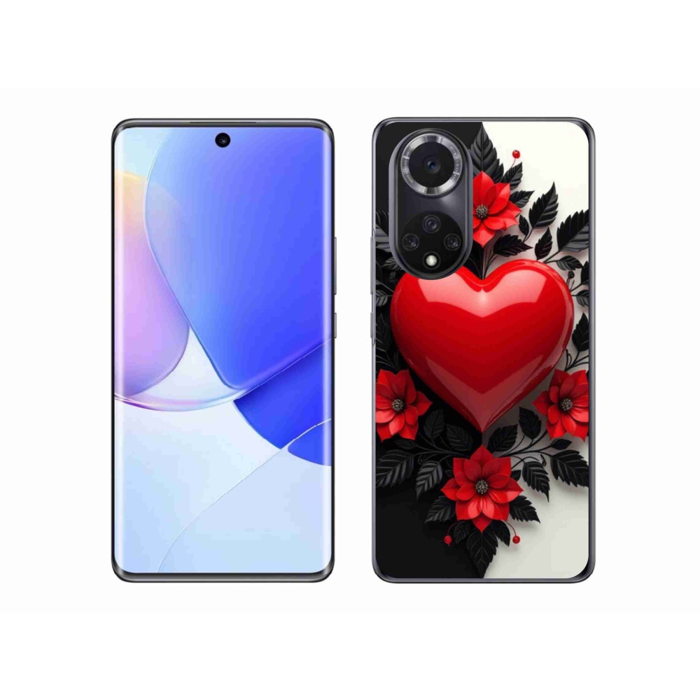 Zselés tok mmCase a Honor 50-hez - piros szív