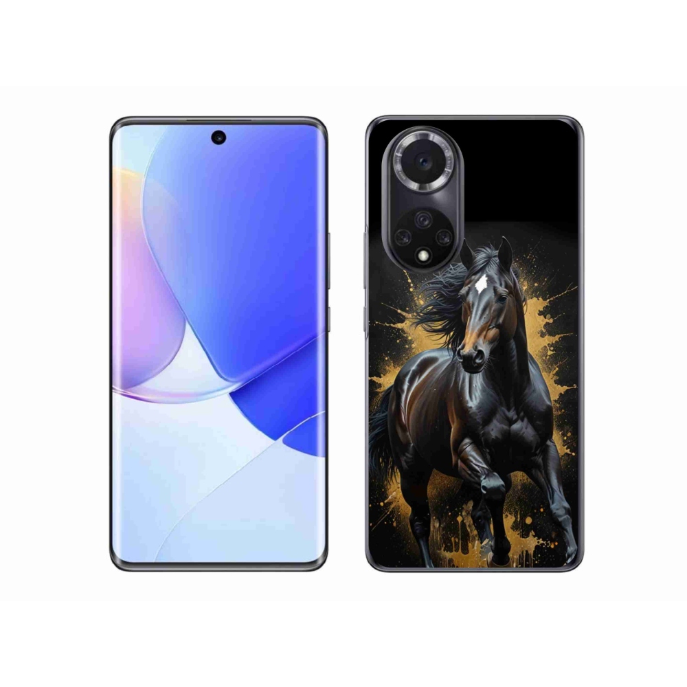 Zselés borítás mmCase a Honor 50-hez - elegáns fekete ménes