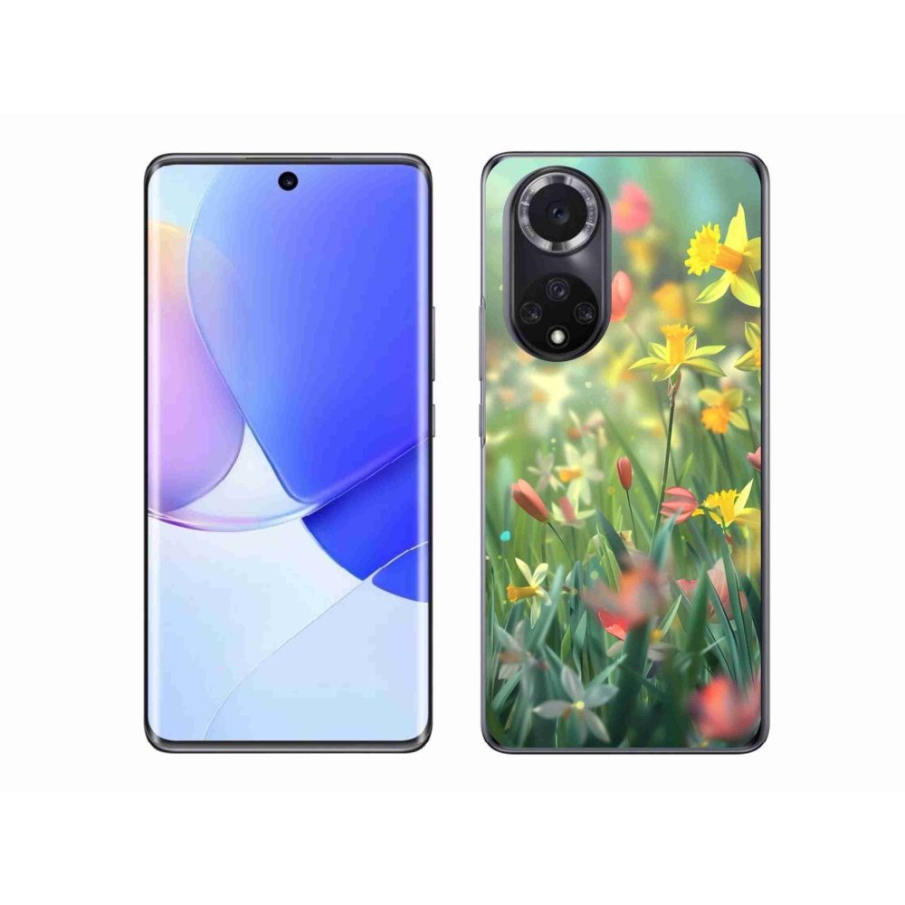 Zselés borító mmCase a Honor 50-hez - tavaszi virágok