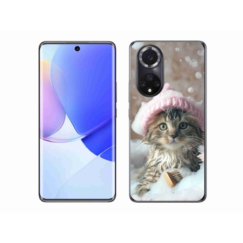 Gélborítás mmCase a Honor 50 - cica és fürdő számára