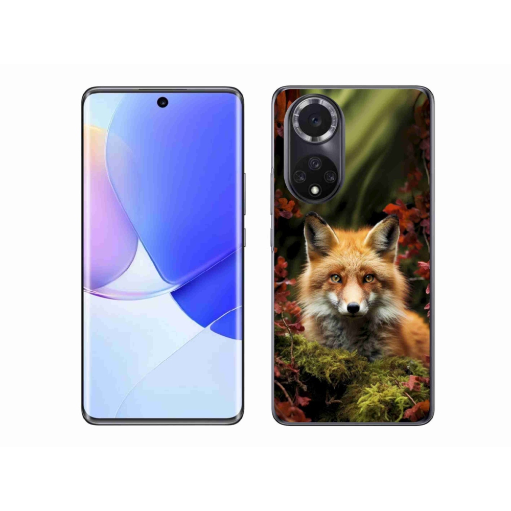 Zselés borító mmCase a Honor 50-hez - róka az erdőben