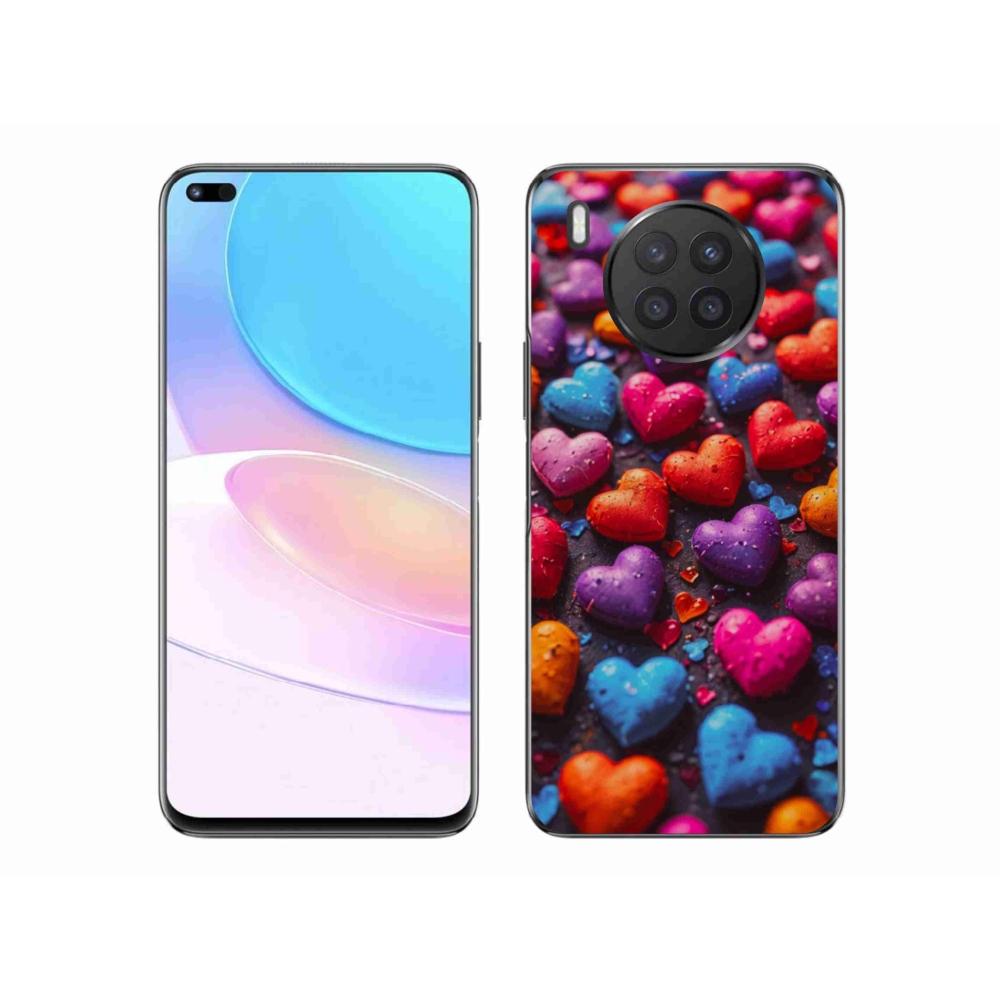 Zselés borítás mmCase a Honor 50 Lite készülékhez - színes szív