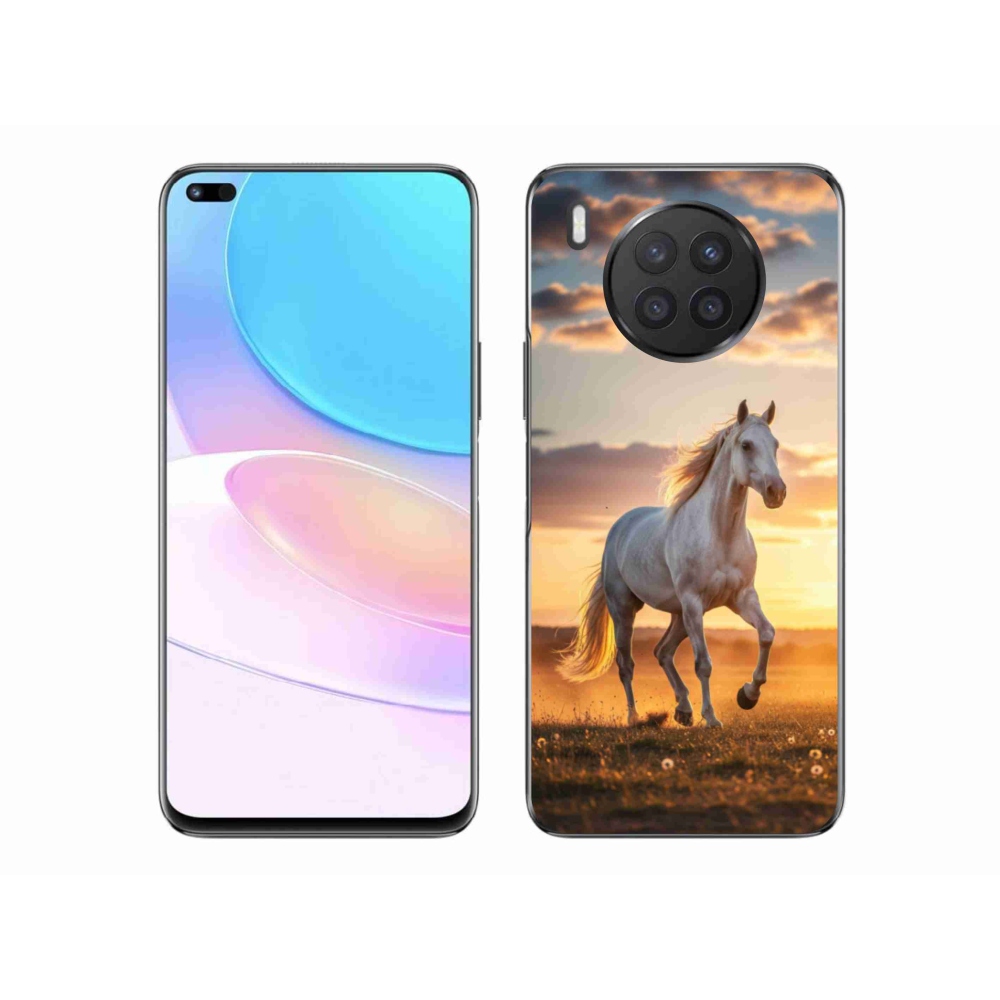 Zselés borítás mmCase a Honor 50 Lite-hoz - futó fehér ló 2